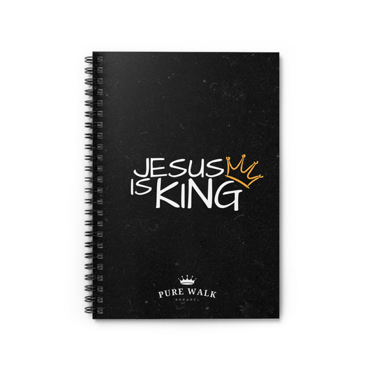 Jesus Is King- Spiral Notebook - Ruled Line