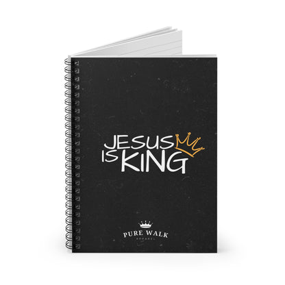 Jesus Is King- Spiral Notebook - Ruled Line